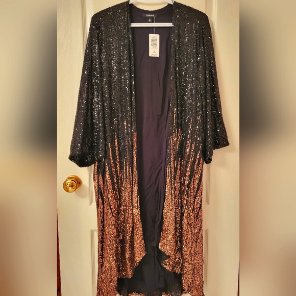 Torrid sequin long jacket - Picture 1 of 4